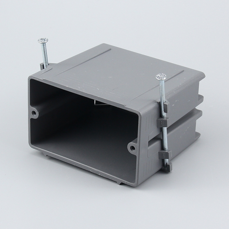 Caja de conexiones de una sola unidad, certificada por UL de América del Norte, estilo americano, caja eléctrica para interruptores y enchufes estándar americano, forma rectangular. image 5