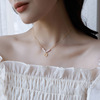 Genuine pendant, universal design necklace, french style, light luxury style, simple and elegant design, trend of season