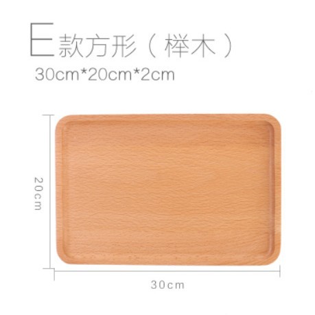 Es estilo japonés estilo bandeja de madera hogar bandeja de té madera maciza vintage pan postre almacenamiento creativo decoración placa de cocina