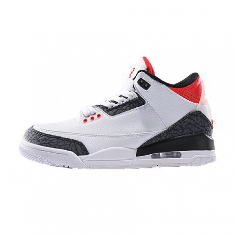 Zapatillas deportivas Jordan AJ3 estilo “cemento blanco”, antideslizantes