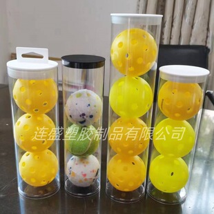 Pickleball Packaging Barrel Transparent Plastic Barrel PETG Packaging Tube