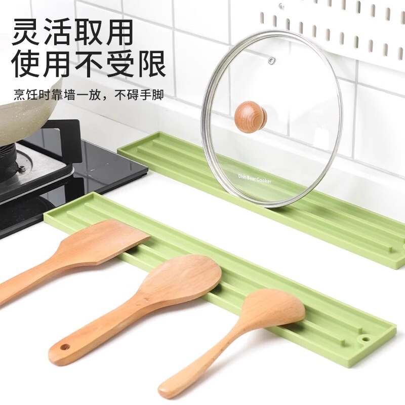 厨房硅胶锅盖垫窄边防滑垫家用放置垫灶台耐高温隔热垫置物收纳垫|undefined