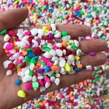 彩石子鱼缸盆栽装饰彩石头多肉植物水培石铺面石子按斤出售