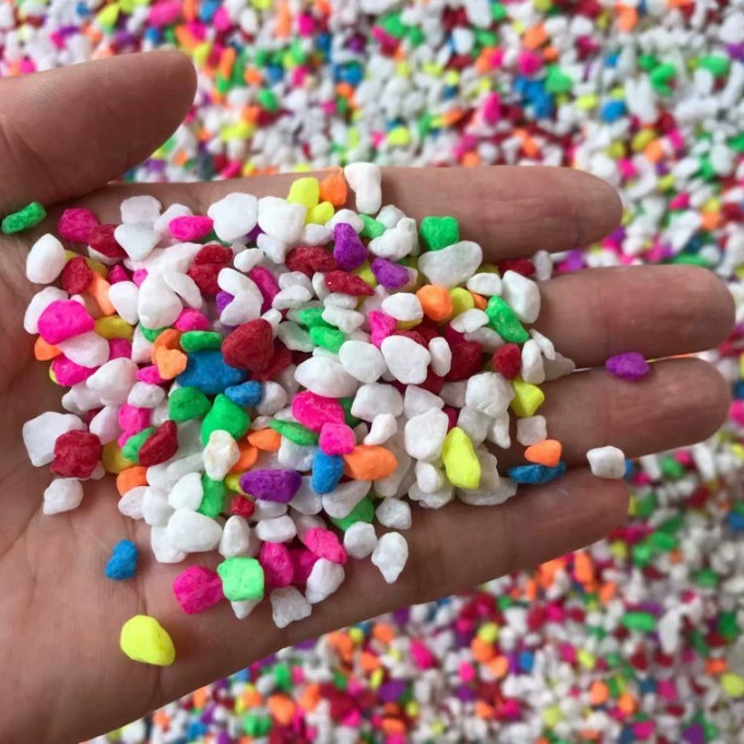 Цветные камни Аквариум в горшке Декоративные цветные камни Мятные растения Гидропонная каменная брусчатка Продается catty