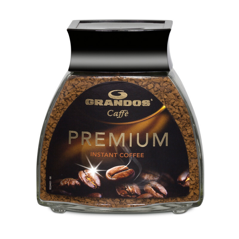 Imported from German, Grant Berryum High-Quality Freeze-Dried Instant Black Coffee 100g Extra Strong Office Coffee Powder