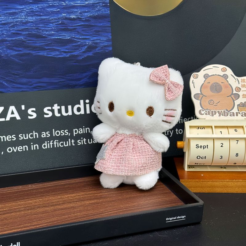漫画水泳リングキティペンダントぬいぐるみかわいい新しいハローキティスクールバッグペンダントキーホルダー人形|undefined