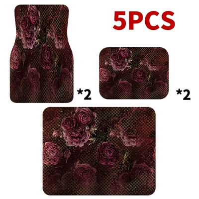 Universal Foot Pad mats trunk mat storage mat - car-five-piece-set-15-five-piece-set-33x4444x68cmx2-and-75100cmx1