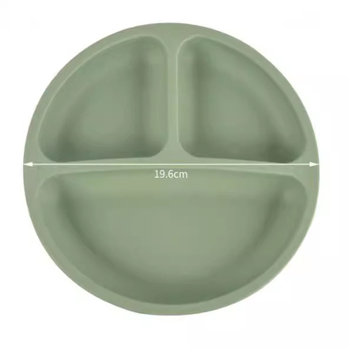 Baby Food Silicone Plate Bowl Set with Cross-border Children Smiling Face, 6-pc Set for Newborn Feeding Utensils