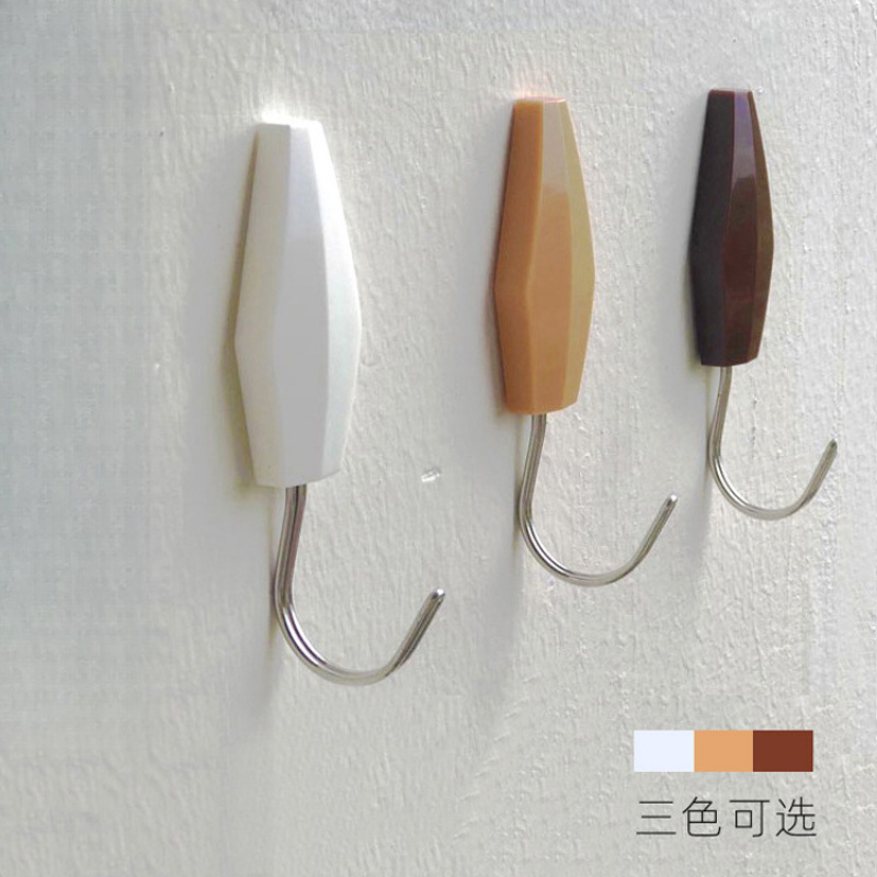 White Wall Hooks, Cement Wall Nails, White Gray Traceless Nails, Wall Cloth, Latex Paint, Large Sticky Hooks on the Wall, No Need to Punch Holes