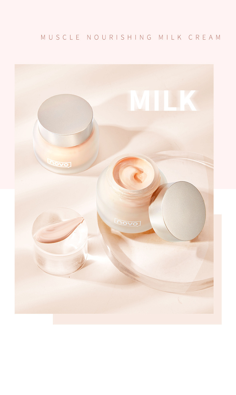 NOVO Foundation provides concealer, moisture retention, long-lasting makeup without smudge, water resistance, sweat resistance, oil control, dry skin, light cream skin foundation Application Scenario