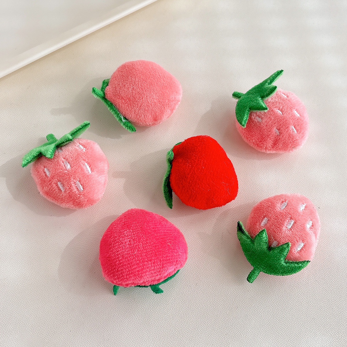 8g Weight Beads Jewelry Making Type 30*50mm Jewelry Making Size DIY Ornament Accessories Classification 1 Piece Quantity Plush Material Strawberry Pattern All Seasons Season Cartoon, Cute Style 1 Piece 30*50mm Plush Strawberry DIY Ornament Accessories Beads 5