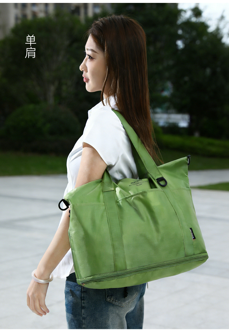 Cross-border Foreign Trade Large-capacity Expandable Trolley Case Luggage Bag Single-shoulder Lightweight Multifunctional Travel Storage Bag