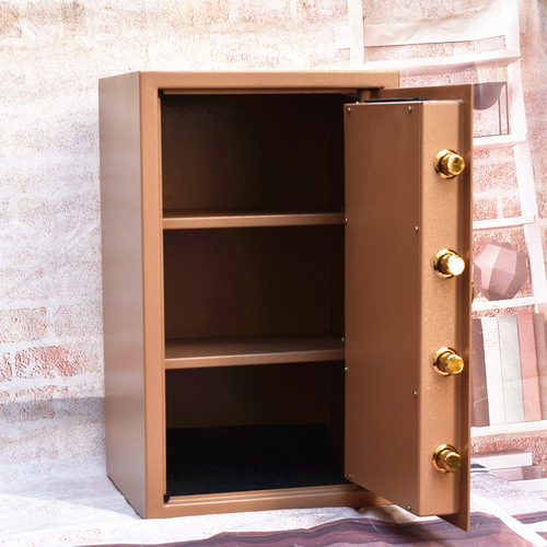Anti-theft home small safe for the elderly old-fashioned mechanical office hospital double lock safe 25/35/45/60