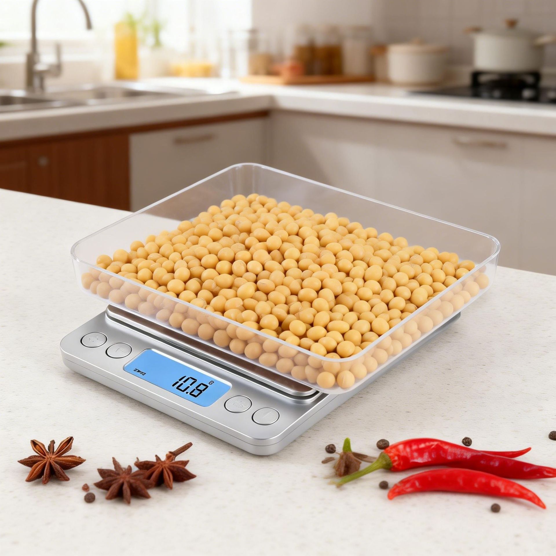 I2000 Stainless Steel Digital Scale 0.01g Precision Jewelry Scale High-Precision Household Baking Scale Digital Electronic Gram Scale