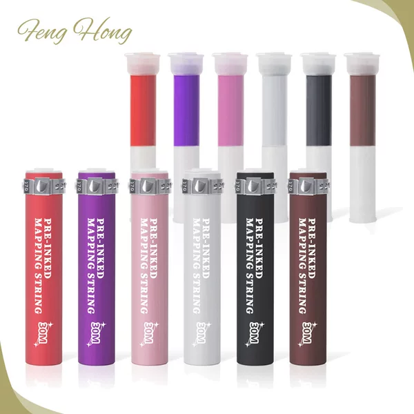 New tattoo positioning ink line ruler eyebrow positioning ruler 30 meters alloy bottle ink line ruler can replace line core LOGO