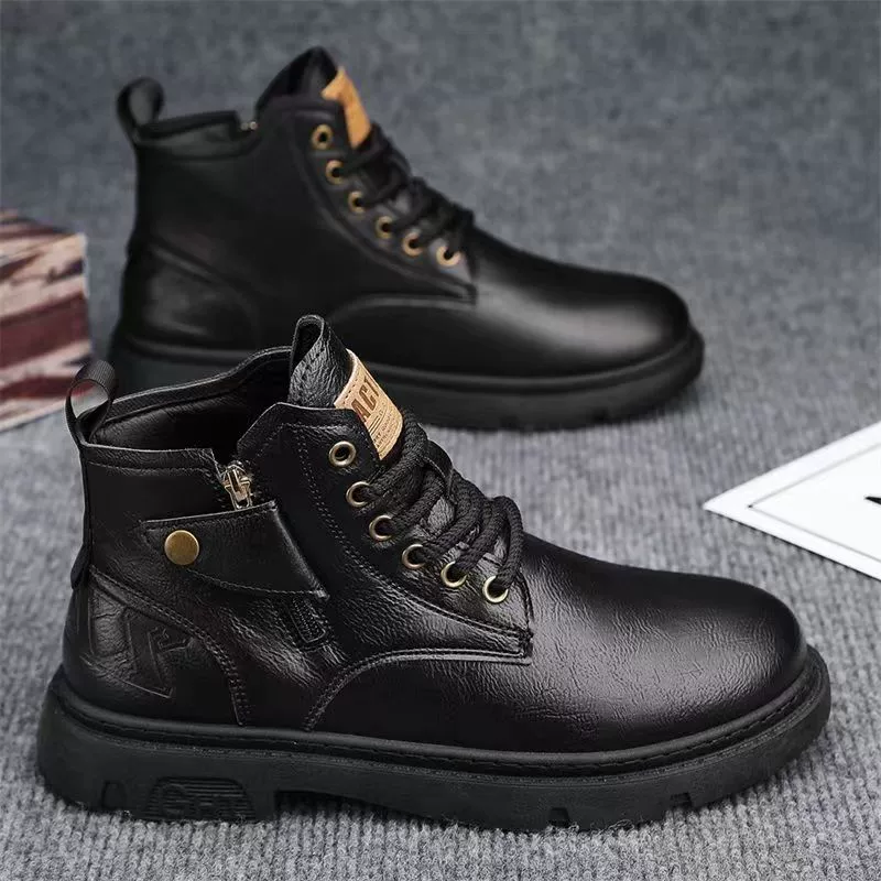 Martens 985 высокие ботинки, английский стиль, натуральная кожа, осень 2023, для досуга