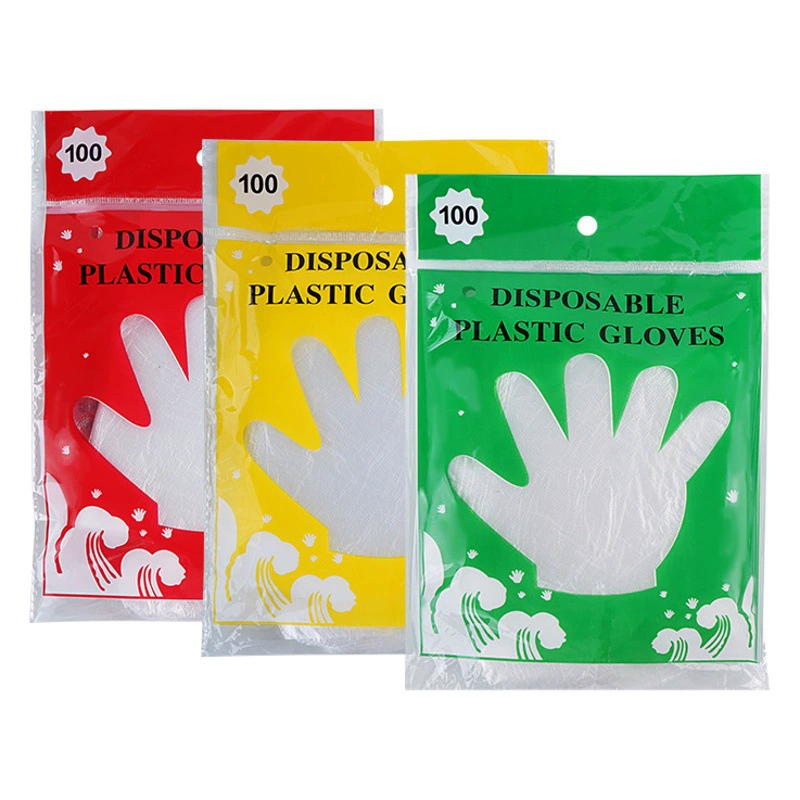 Коммерческая оптовая продажа одноразовых перчаток общественного питания парикмахерских пищевая утолщенная пластиковая пленка TPE независимая упаковка