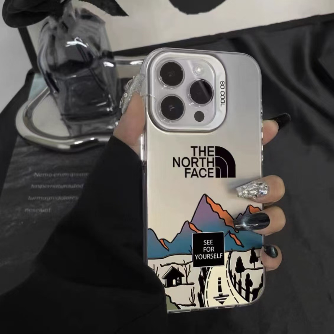 Funda para teléfono móvil iphone16 de estilo europeo y americano Apple 15promax nuevo estilo 14 anti-caída 13 marca de moda 12 personalidad 11