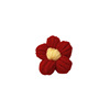 Children's prizes will send you a small red flower chest needle hairpin handmade wool hook weaving little red flower kindergarten teacher
