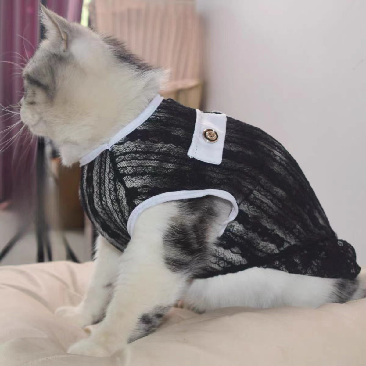 블랙 레이스 스커트