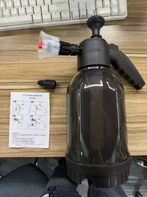 Pressure Sprayer, Dual-Use for Car | Car cleaning tools - 2l-black-car-wash-foam-spray-bottle