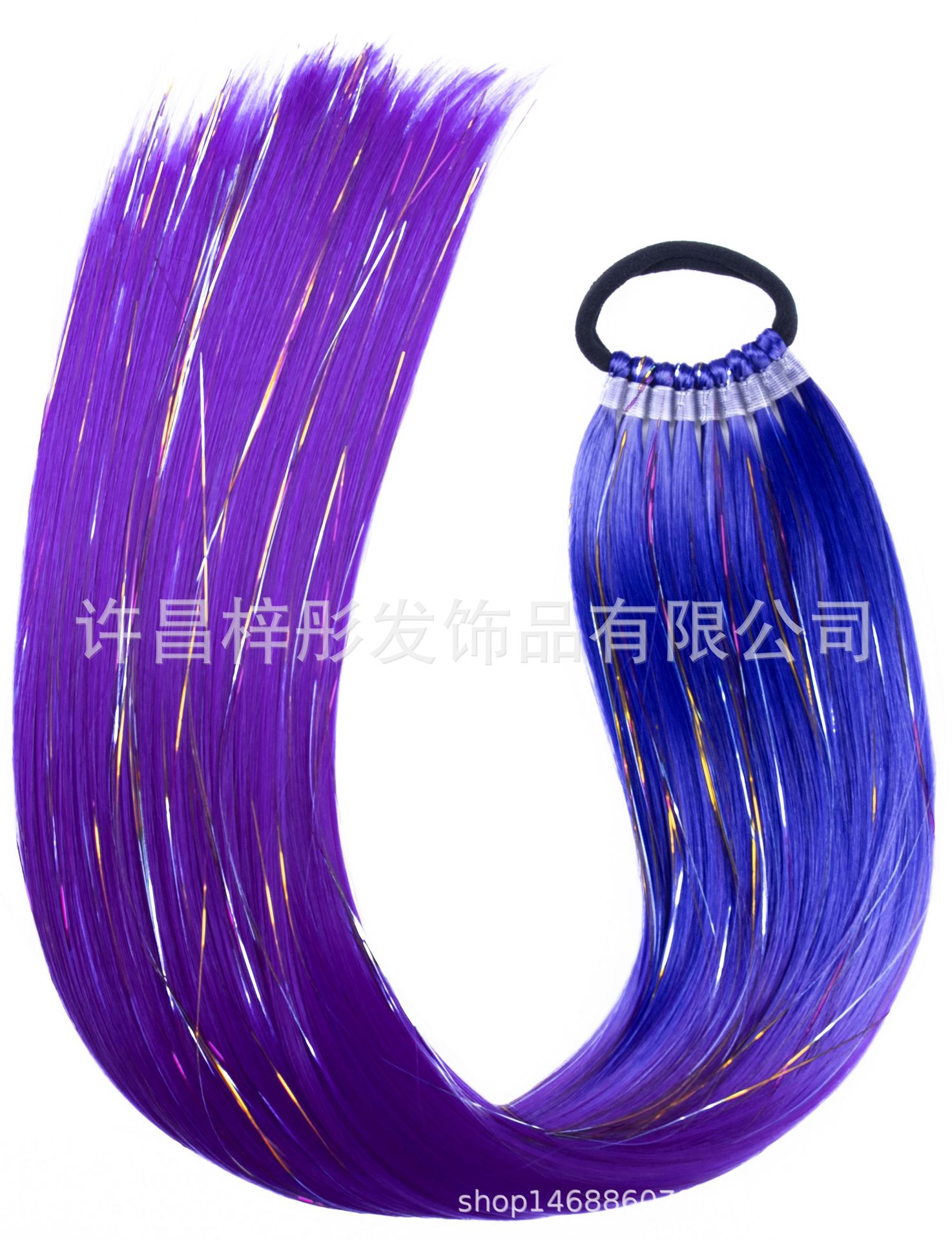 Moda EZ trenza color láser largo caballo cabello peluca color trenza sucia tendencia 9 caballo de oro y plata