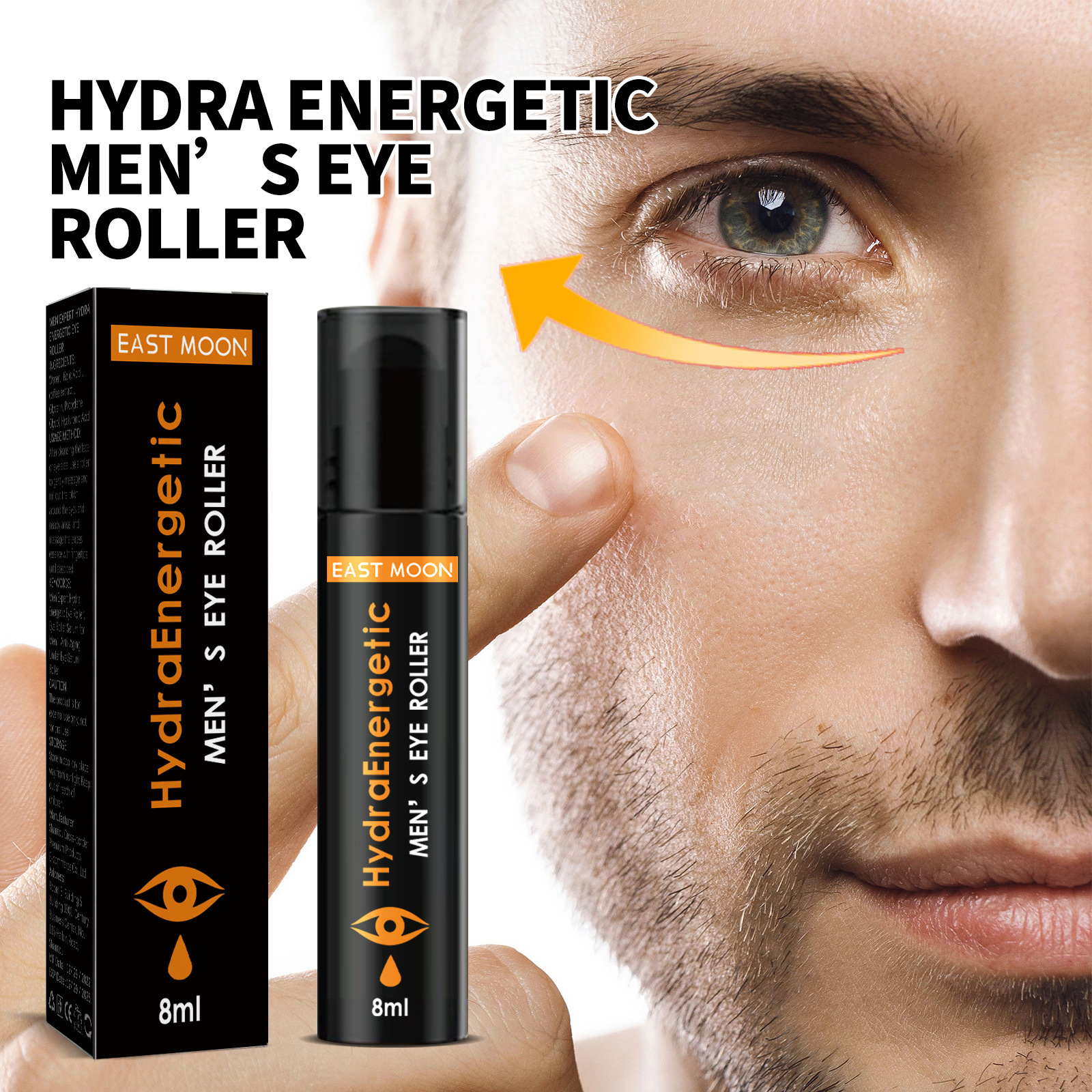 Men's Eye Roller for Dark Circles and Puffiness, Reduce Fine Lines, Hydration and Moisture_voghion.com