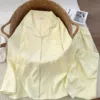 8541.1# Light Yellow [Yunduo Cotton Long Sleeve Suit]