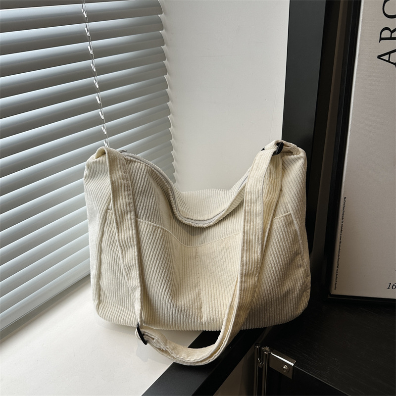 Cross-Border Spring New Retro Lazy Large Capacity Tote Simple Versatile Shoulder Bag Student Japanese Style Backpack_voghion.com