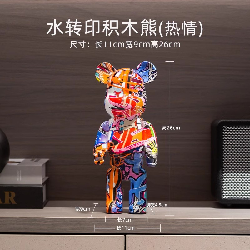 Decoraciones vitrinas de lujo, osos violentos de alta gama, muebles para el hogar, porche, gabinetes de TV, adornos de escritorio, vitrinas de lujo ligeras, decoración de vitrinas