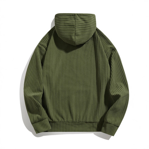 Amazon AliExpress Autumn Retro Striped Loose Casual Hooded Sweatshirt Men's Sport Top