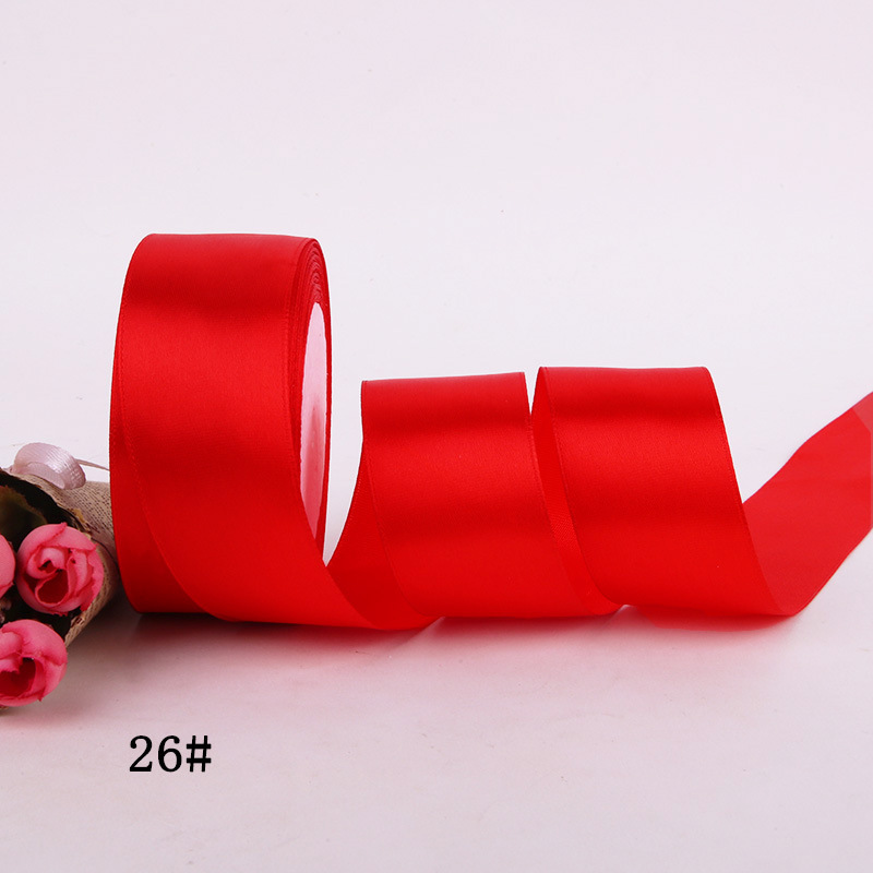 4cm cintas flores ramo de flores rosas correa de decoración mano DIY cuerda trenzada cinta de regalo cinta cinta cinta de seda de color sólido