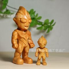 黄金白檀ウルトラマンティガデスクトップ装飾品工芸品装飾品メンズ文具ハンドピースネザ装飾品