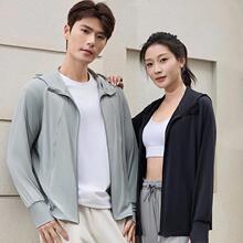 V 37643 Couple hooded sun protection coat ���¿���ñ��ɹ��