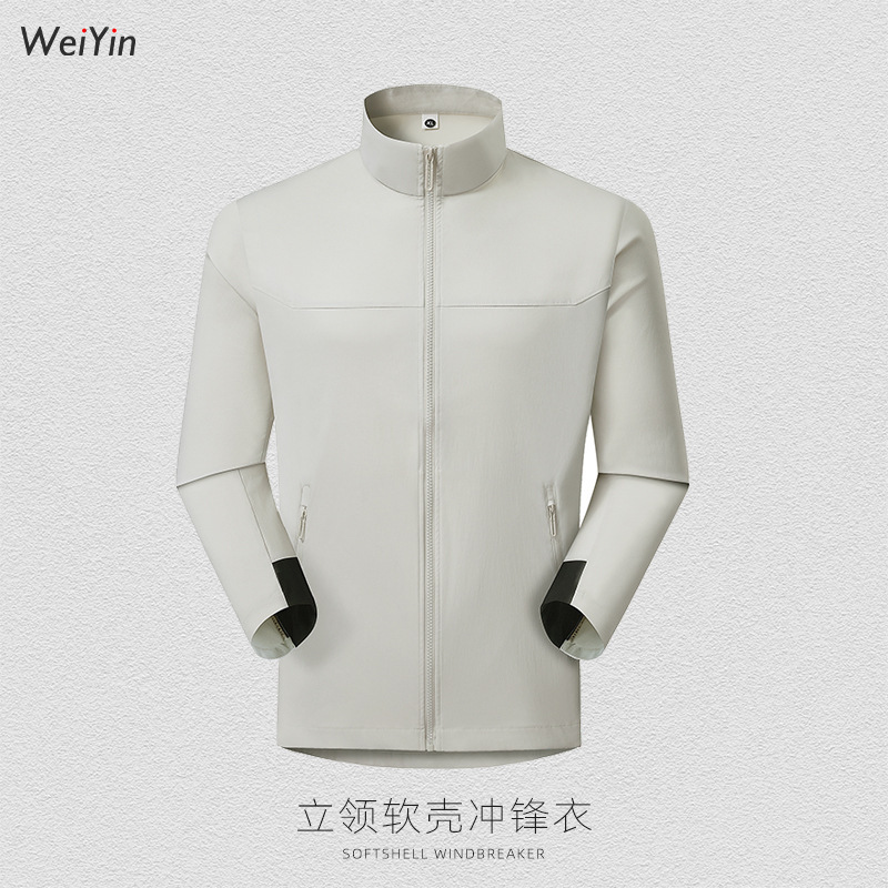 Área de asalto ligera de alta elasticidad ropa de trabajo personalizada logotipo chaqueta con sombrero corporativa impermeable