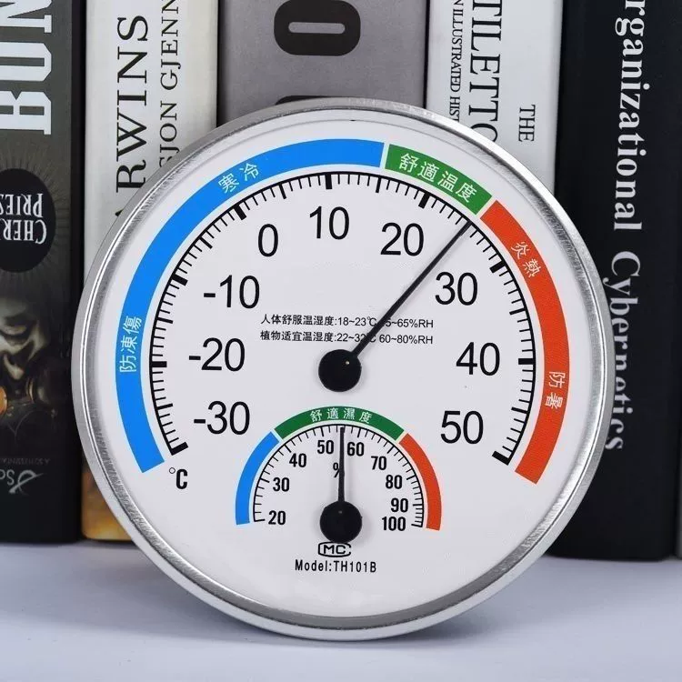 Внутренний термометр Гигрометр Высокая точность Гигрометр Настенный датчик температуры и влажности Цветной дисковой термометр