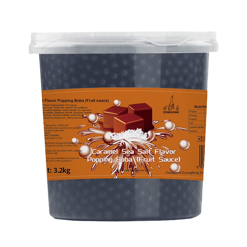 Customizable Flavor Red Bean Milk Tea Pearl Milk Tea Ingredients 3.2kg Caramel Sea Salt Flavor Popping Beads Dessert Stall Customizable Flavor Red Bean Milk Tea Pearl Milk Tea Ingredients 3.2kg Caramel Sea Salt Flavor Popping Beads Dessert Stall
