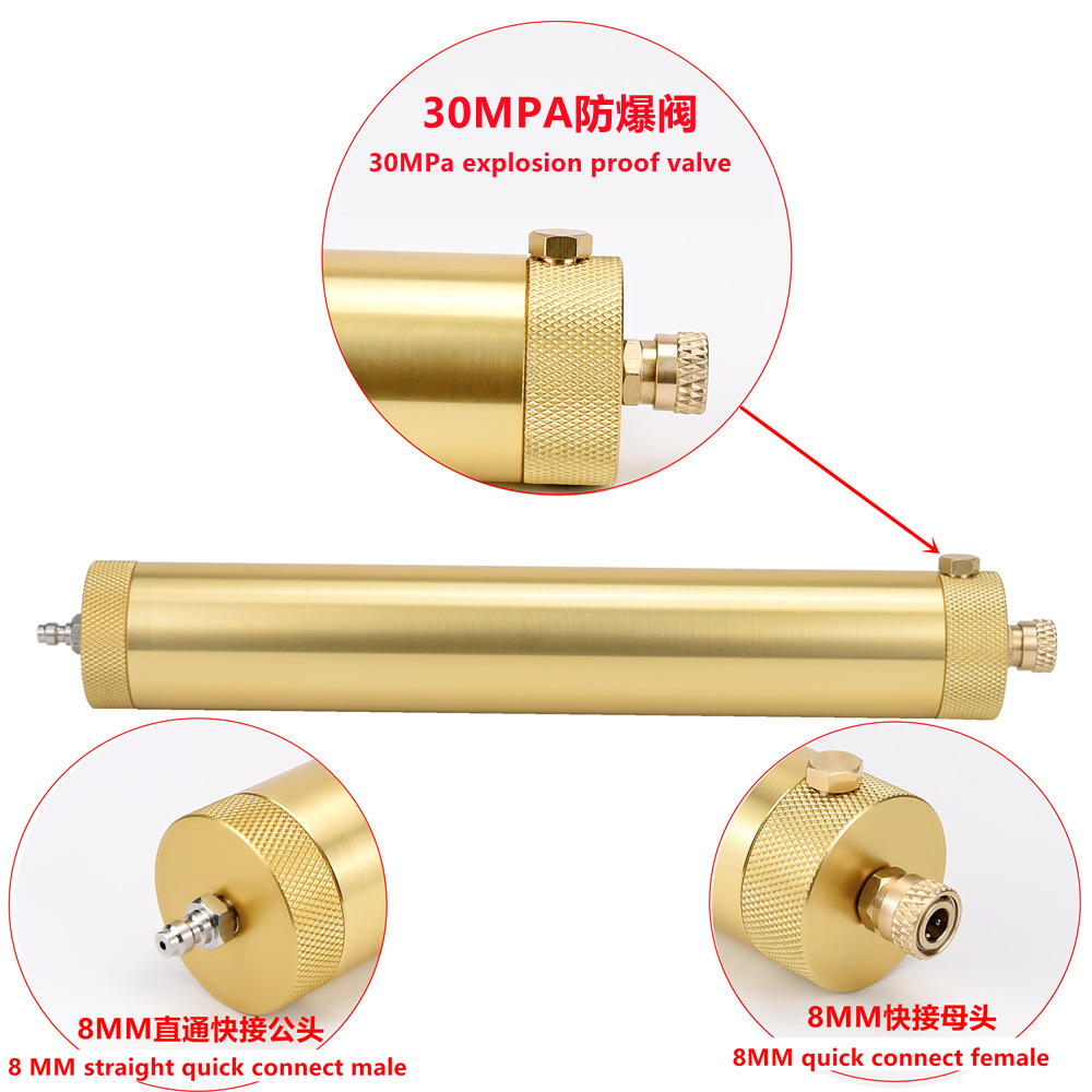 Separador de buceo Inflador de alta presión 30mpa Filtro externo de aceite-agua 40mpa inflador filtro de la bomba de aire