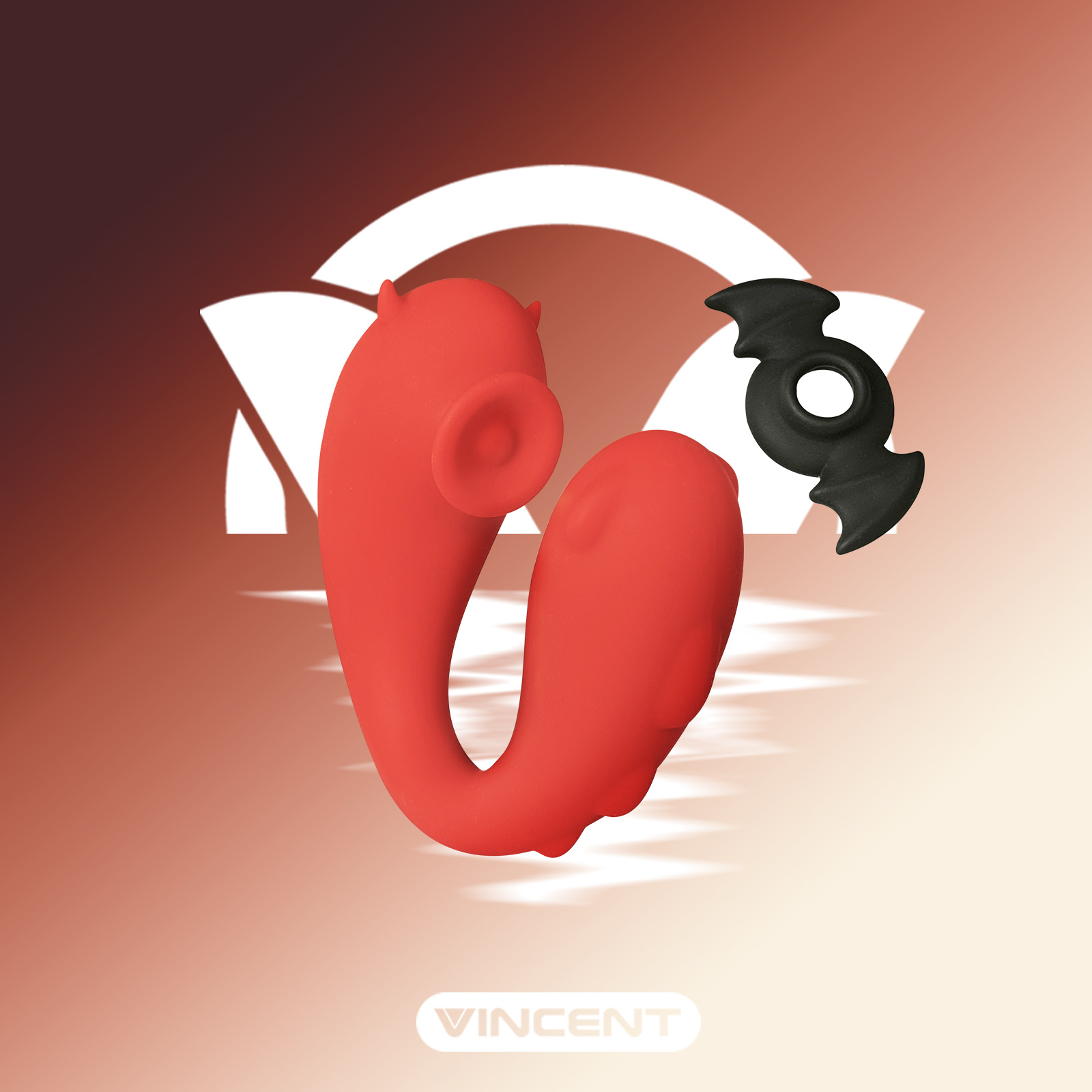 Vincent Devil Angel Wearable Massager Multi-Frequency Waterproof Body Wearable Stick Silent Sucking Flirting Vibrator