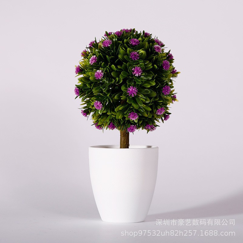 Simulación de plantas verdes, plantas en macetas, comercio electrónico, venta al por mayor, venta directa de fábrica, bola de hierba artificial de plástico, decoración del hogar, decoración del hogar image 18