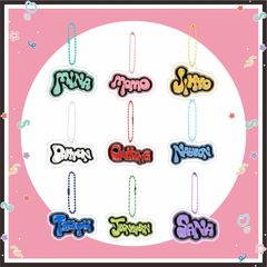 TWICE アクリルチェーン ビーズバックル ペンダント バッグアクセサリー ペンダント スター 公式周辺機器 同スタイル サナ
