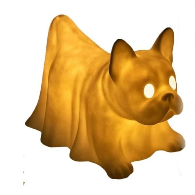 Dachshund Ghost Lamp腊肠犬鬼魂灯摆件树脂工艺品发光鬼狗|undefined