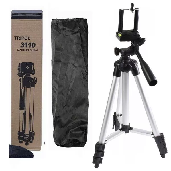 Tripod * silver, mobile phone, 1.5m
