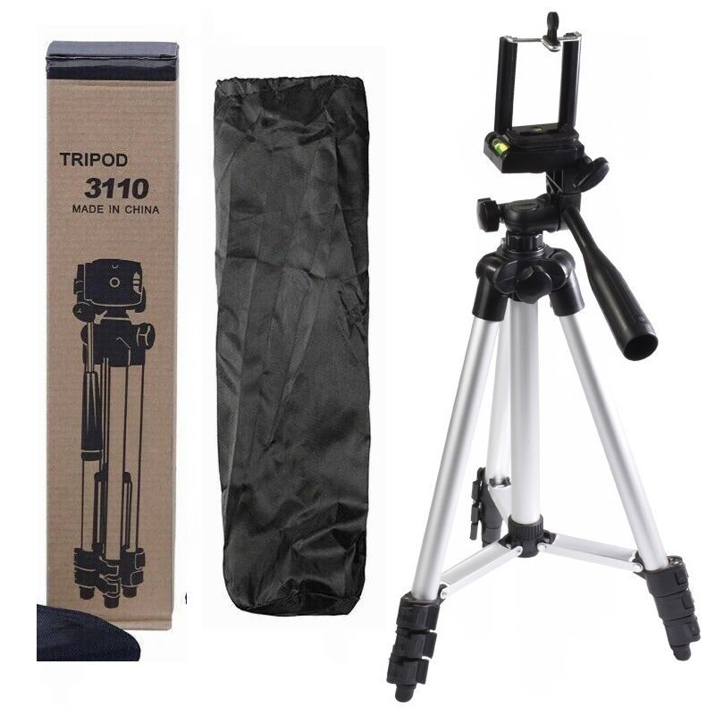 Soporte de proyector de trípode de cámara SLR de aleación de aluminio Soporte de teléfono móvil telescópico portátil Trípode en vivo