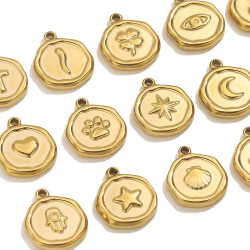 Eurasian stainless steel DIY jewelry accessories butterfly heart cross pendant bracelet necklace earrings set