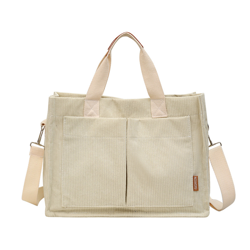 Bolso para mujeres 2022 nuevo estilo coreano de gran capacidad bolso de lona de bolsillo de bolso de hombro para estudiantes bolso de mano moda