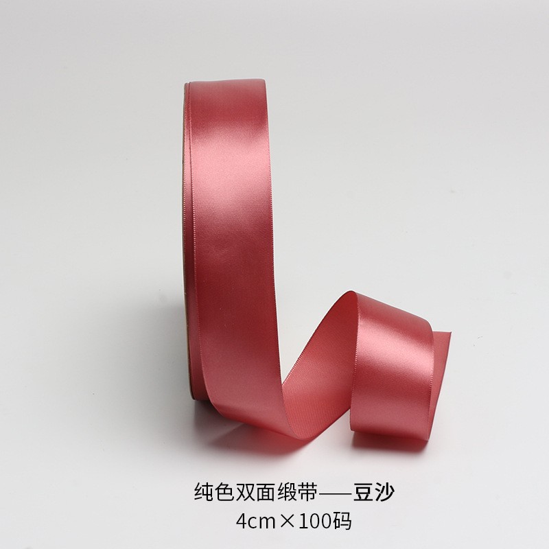 Cinta de 4cm de flores al por mayor cinta de poliéster multicolor cinta cinta de boda cinta floristería paquete de flores material de bricolaje hecho a mano