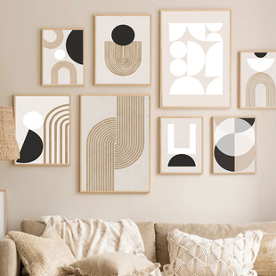 Abstract Line Painting Wall Art Modern Mural Poster and Printing Home Indoor Living Room Decoration Painting Core Wholesale