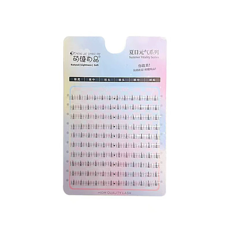 False Eyelash Cluster Kit, 10-Row Volume, Natural-look Single Clusters, Multi-length (11–13 mm)