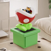 创意大嘴花收纳柜家用卧室床头柜家用简易小型落地置物架储物柜子